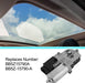 DURAFORCE 2PC SUNROOF MOON ROOF MOTOR FOR FORD EXPLORER 2011 2012 2013 2014 2015 2016 2017