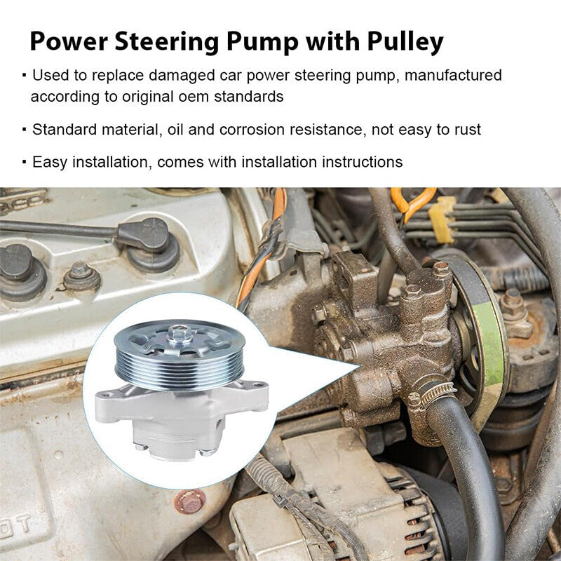 DURAFORCE Power Steering Pump 21-5456 with Pulley for 2006-2011 Honda Civic 1.8L L4 Part