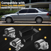 DURAFORCE 3-Bolt Motor Mount Swap Mount Kit For Honda Civic 1996-2000 B Series EK Chassis