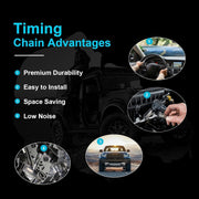 DURAFORCE Timing Chain Kit With VVT Cam Phaser for Ford F-150 Lincoln MKX 3.5L 2011-2017