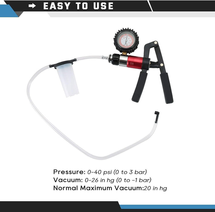 DURAFORCE 21PCS Hand Held Vacuum and Pressure Pump Brake Clutch Fluid Bleeder Tool Kit