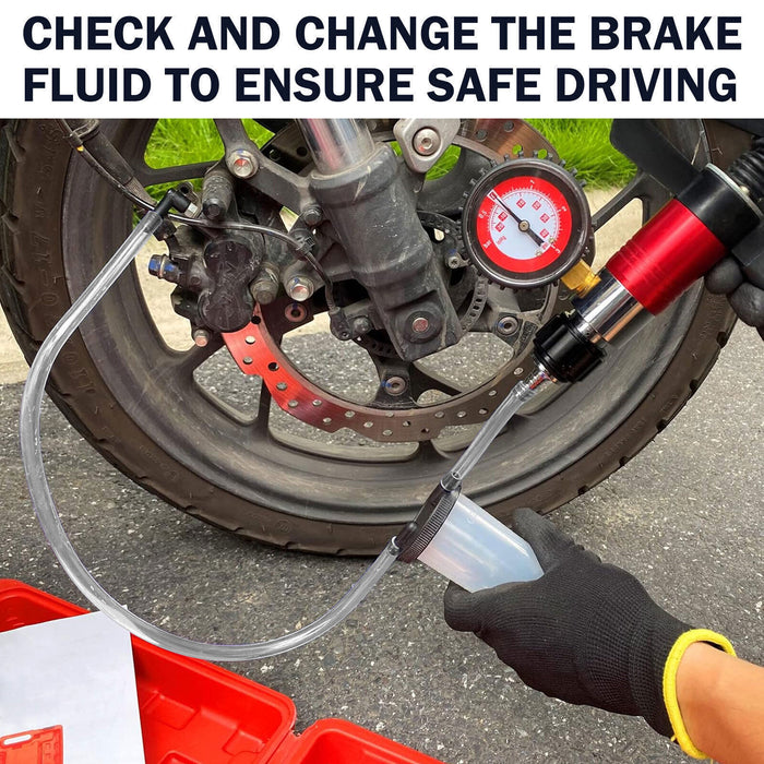 DURAFORCE 21PCS Hand Held Vacuum and Pressure Pump Brake Clutch Fluid Bleeder Tool Kit