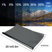 DURAFORCE 300CM Uncut Roll Window Tint Film 15% VLT 20" x 10ft Feet Car Home Office Glass