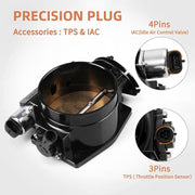 DURAFORCE 92mm Throttle body + TPS IAC Throttle Position Sensor For LSX LS LS1 LS2 LS7 new