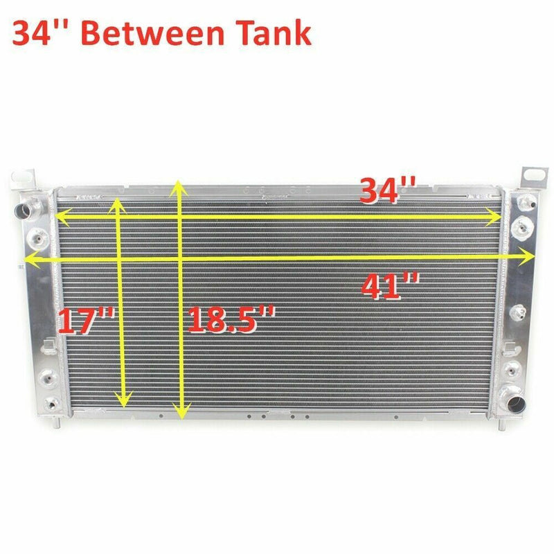 DURAFORCE 34" Radiator for 2002-2014 Cadillac Escalade ESV EXT 6.0L 6.2L 5.3L Aluminum