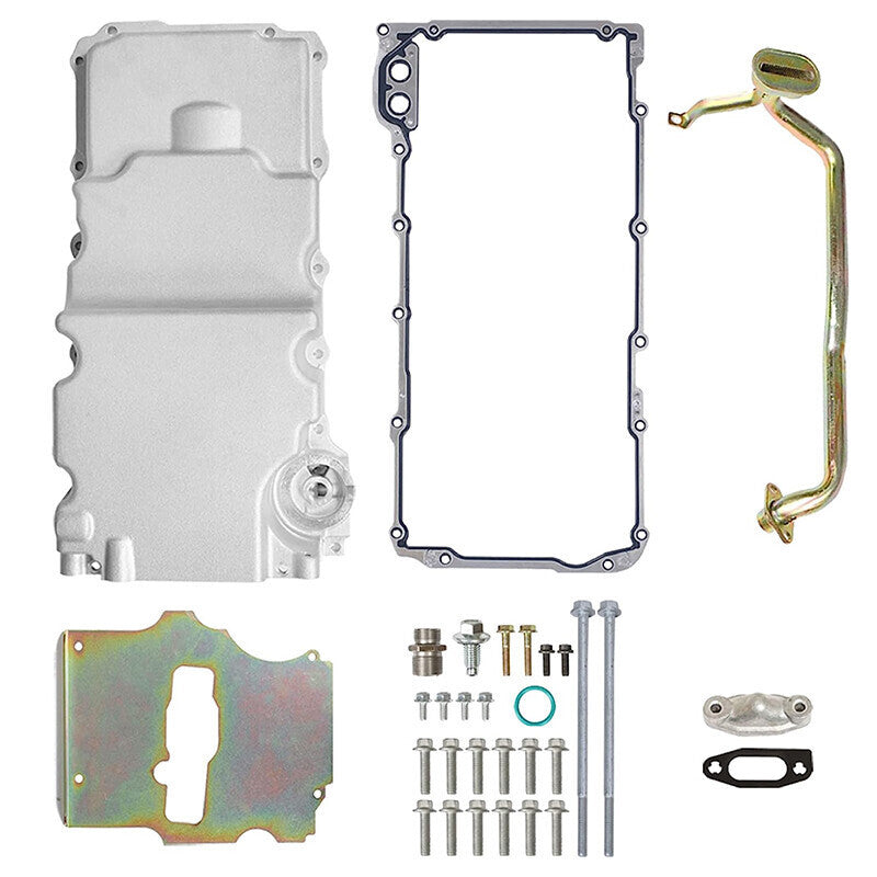 DURAFORCE 302-2 LS Swap Engine Oil Pan Kit Aluminum For Chevy Nova Camaro LS1 LS2 LS3 LS6