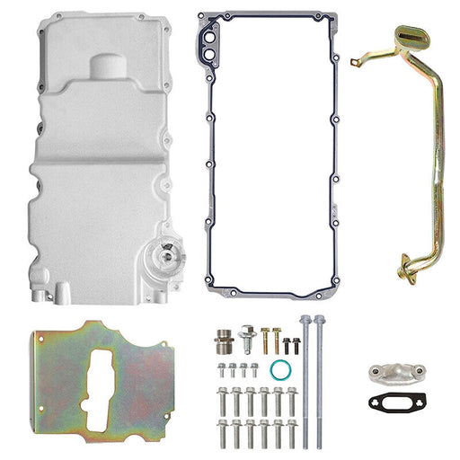 DURAFORCE 302-2 LS Swap Engine Oil Pan Kit Aluminum For Chevy Nova Camaro LS1 LS2 LS3 LS6