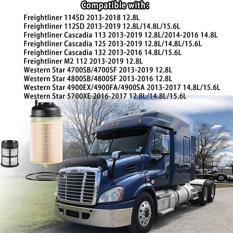 DURAFORCE 6X Fuel Filter PF9908 For Detroit Diesel DD13 DD16 DD15 Freightliner A4700903151