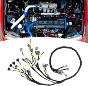 DURAFORCE Fit For 92-00 Civic Integra B16 B18 D16 OBD2 D & B-series Tucked Wire Harness