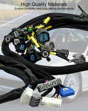 DURAFORCE Fit For 92-00 Civic Integra B16 B18 D16 OBD2 D & B-series Tucked Wire Harness