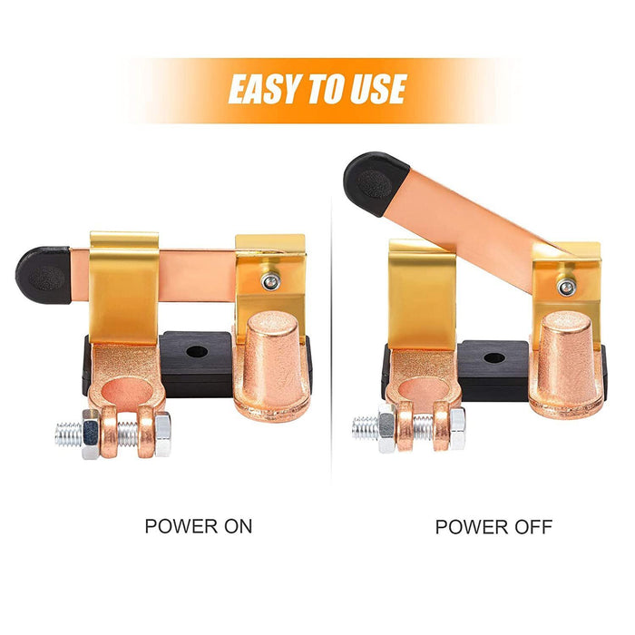 DURAFORCE Battery Isolator Switch Disconnect Power Cut Off Kill for Car Vehicle RV Auto