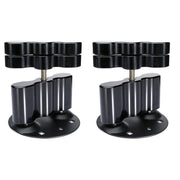 DURAFORCE 2PCS For Standard Pack Mount RX-DLX-PM Cargo Racks Fuel Gas Can Pack Black