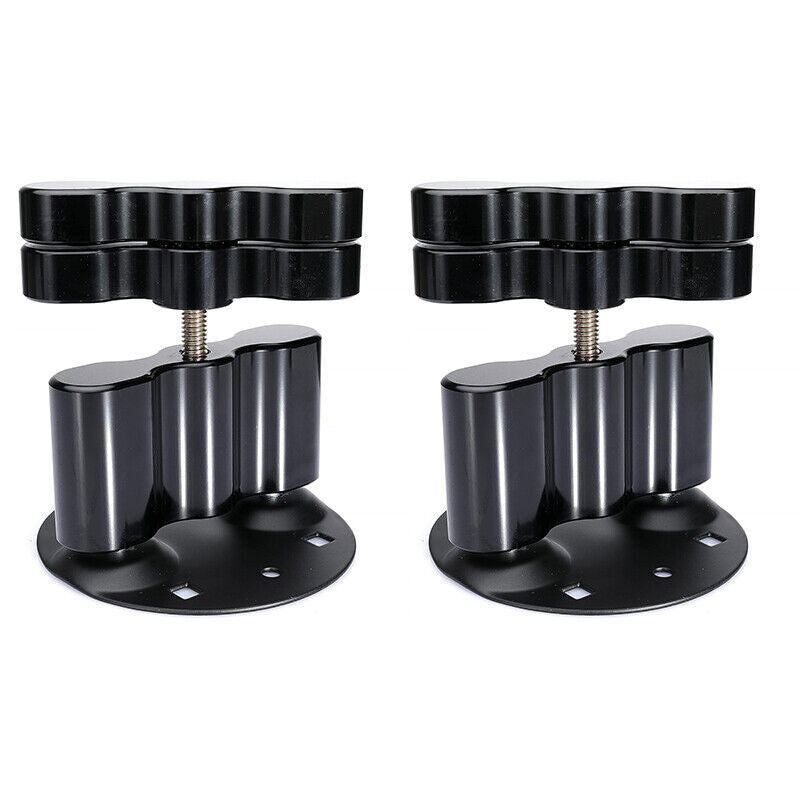 DURAFORCE 2PCS For Standard Pack Mount RX-DLX-PM Cargo Racks Fuel Gas Can Pack Black