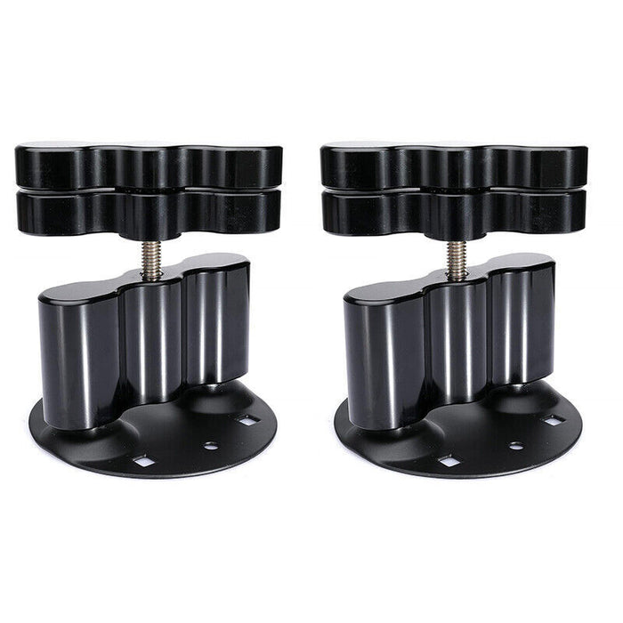 DURAFORCE 2PCS For Standard Pack Mount RX-DLX-PM Cargo Racks Fuel Gas Can Pack Black