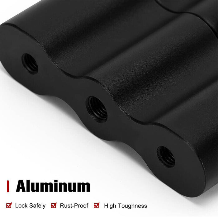 DURAFORCE 2PCS For Standard Pack Mount RX-DLX-PM Cargo Racks Fuel Gas Can Pack Black