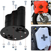 DURAFORCE 2PCS For Standard Pack Mount RX-DLX-PM Cargo Racks Fuel Gas Can Pack Black