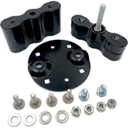 DURAFORCE 2PCS For Standard Pack Mount RX-DLX-PM Cargo Racks Fuel Gas Can Pack Black