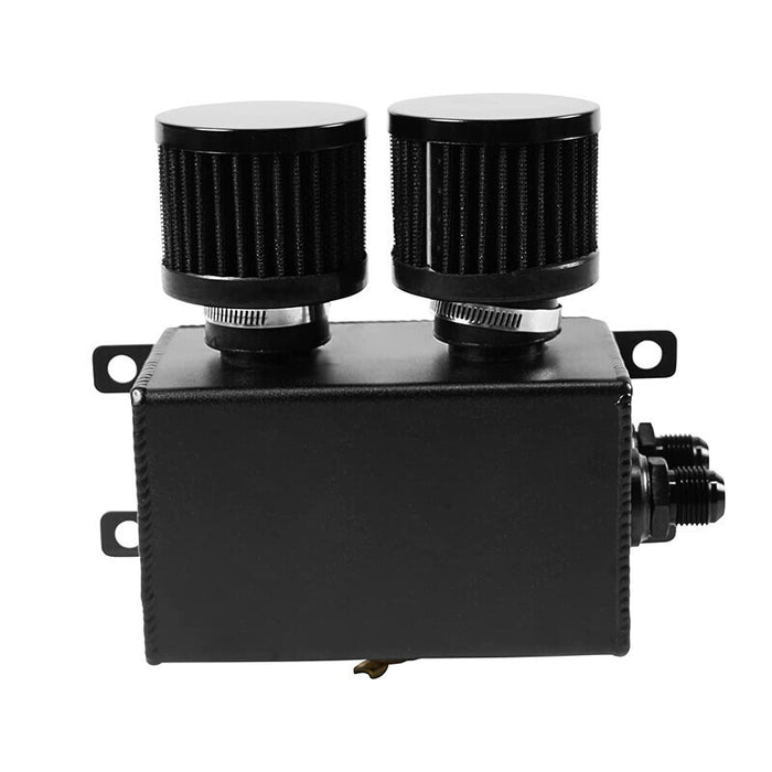 DURAFORCE 2 Port Series Racing Oil Catch Can Breather Tank - 10AN For Civic Integra EK EG