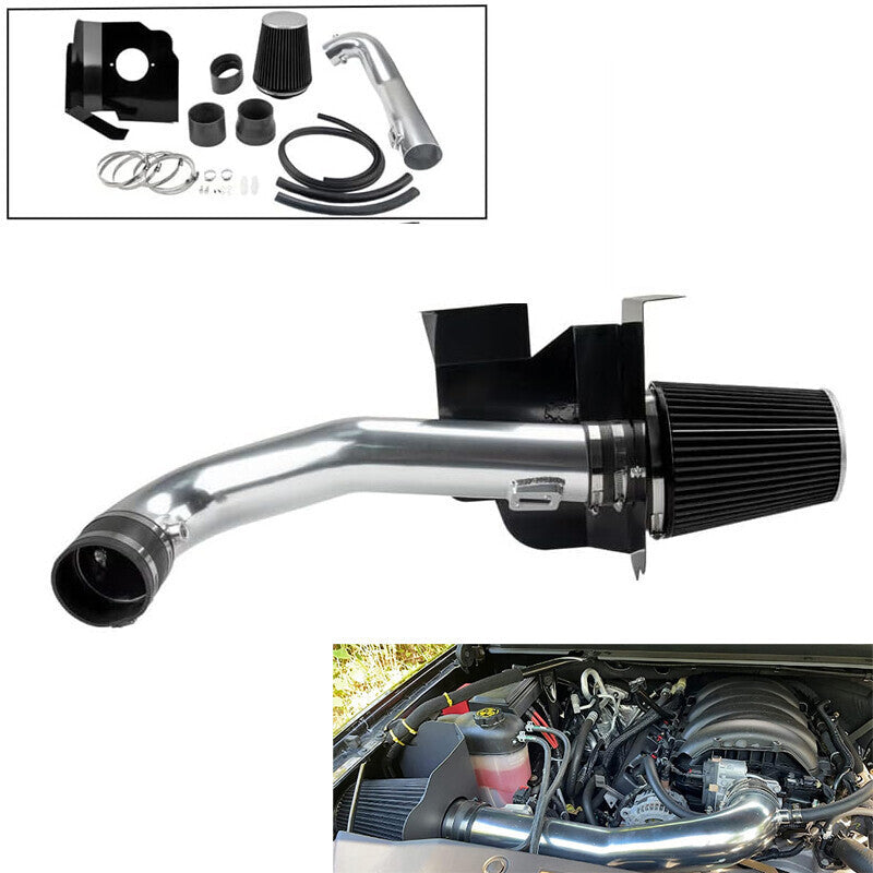DURAFORCE Cold Air Intake System Heat Shield For Chevy GMC 1500 5.3L 6.2L V8 2014-18 Black