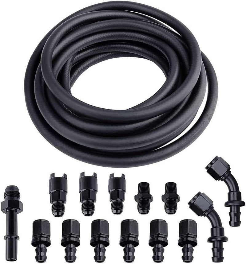 DURAFORCE 1 Set 3/8 Complete LS Conversion Fuel Line Fitting Adapter Kit EFI FI 25Ft US ST