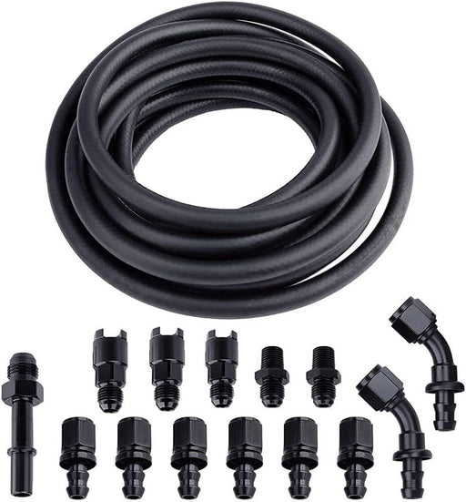 DURAFORCE 1 Set 3/8 Complete LS Conversion Fuel Line Fitting Adapter Kit EFI FI 25Ft US ST