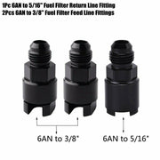 DURAFORCE 1 Set 3/8 Complete LS Conversion Fuel Line Fitting Adapter Kit EFI FI 25Ft US ST