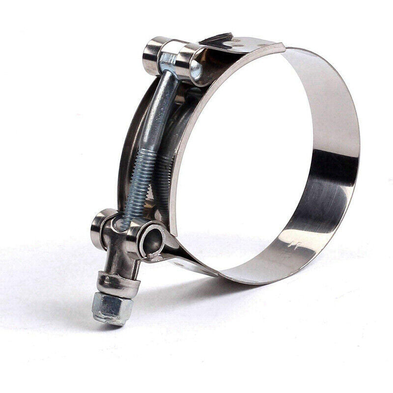 DURAFORCE 2.5" Inch 63mm Polished Aluminum Intercooler Pipe Kit + Hose + Clamp Universal