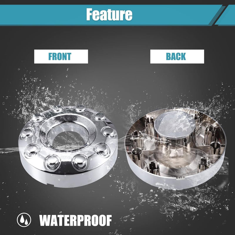 DURAFORCE Fit for Ford F450 F350 Super Duty 2011-2016 Wheel Hubcap Wheel Center Cap 4x4