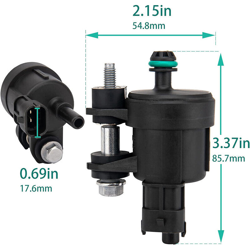 DURAFORCE EVAP Vapor Canister Purge Solenoid Valve for Buick Cadillac Chevrolet Traverse
