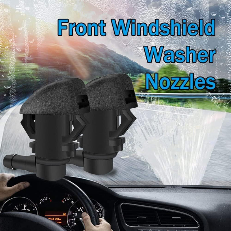 DURAFORCE Front Windshield Washer Squirter Nozzle Wiper Spray Jet For Honda Pilot 2009-15