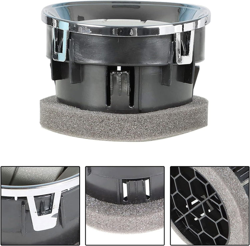 DURAFORCE New For Ford F-150 F150 09-14 Front Dashboard Louvres Chrome AC Heater Air Vent