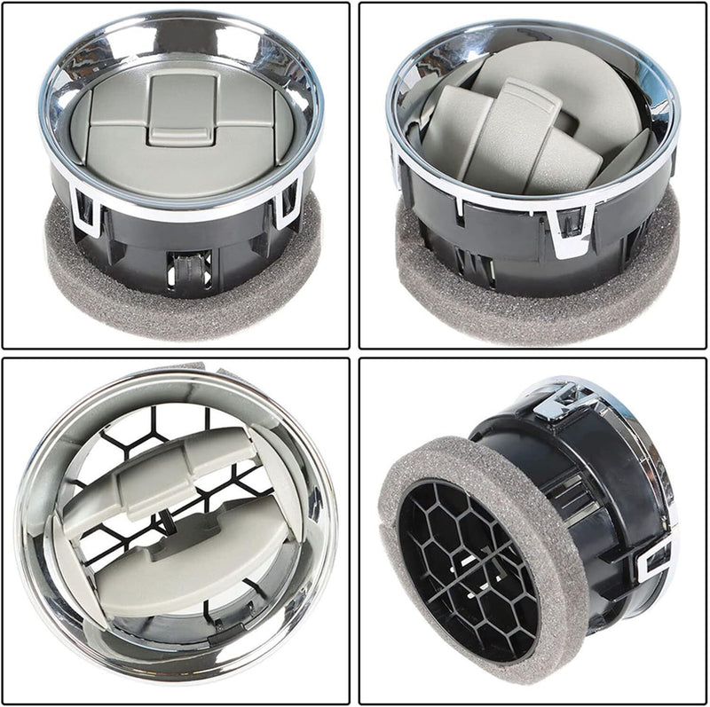 DURAFORCE New For Ford F-150 F150 09-14 Front Dashboard Louvres Chrome AC Heater Air Vent