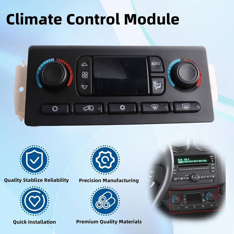 DURAFORCE 599-211XD A/C Heater Climate Control Module Panel Switch For Chevy GMC Silverado