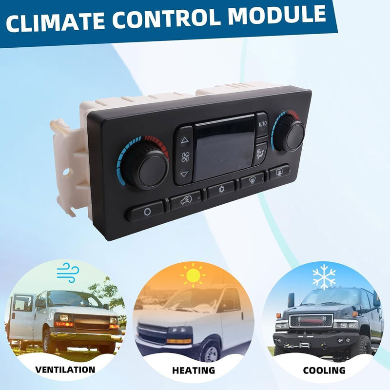 DURAFORCE 599-211XD A/C Heater Climate Control Module Panel Switch For Chevy GMC Silverado