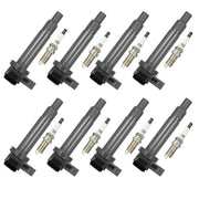 DURAFORCE 8 x Ignition Coil & Iridium Spark Plug For Toyota 4Runner Sequoia Tundra 4.7L
