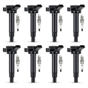 DURAFORCE 8 x Ignition Coil & Iridium Spark Plug For Toyota 4Runner Sequoia Tundra 4.7L