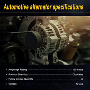DURAFORCE Alternator Fit For Hyundai Sonata Kia 2.4L 2010 2011 2012 2013 37300-2G400 New