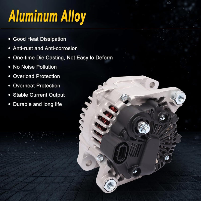 DURAFORCE Alternator Fit For Hyundai Sonata Kia 2.4L 2010 2011 2012 2013 37300-2G400 New