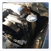 DURAFORCE 2" X 15" Polished Stainless Steel 24 OZ Radiator Coolant Over Flow Tank Can Part
