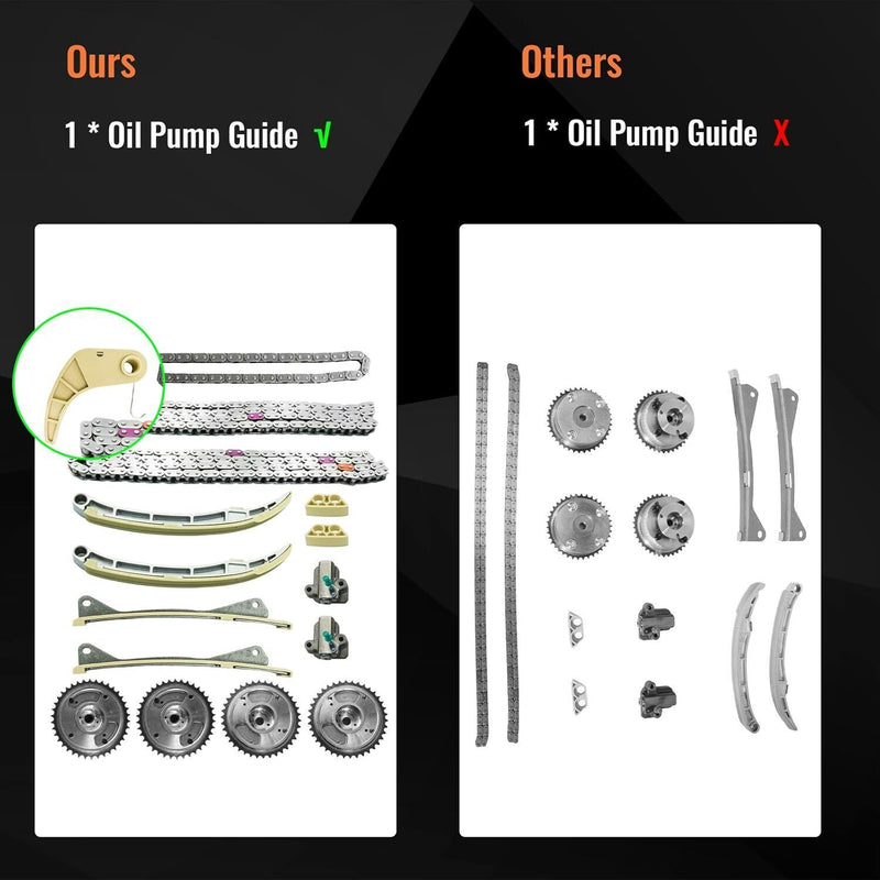 DURAFORCE Engine Timing Chain Kit For Hyundai KIA Santa Fe Sorento Azera 3.8 24410-3CGA