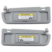 DURAFORCE Pair Driver & Passenger Side Light Gray Sun Visor For 2006-2011 Honda Civic