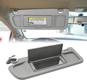 DURAFORCE Pair Driver & Passenger Side Light Gray Sun Visor For 2006-2011 Honda Civic