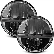 DURAFORCE Pair 7"inch Round LED Headlights Turn Signal For Chevy Truck 1947-1957