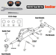 DURAFORCE HS5157 Front Mount Hydraulic Steering Cylinder Seal Kit for Seastar With Wrench