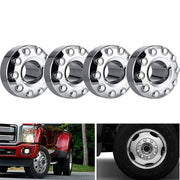 DURAFORCE 4X 10-Lug Front Car Wheel Hub Center Caps For Ford F450 F550 2005-2016 Sliver