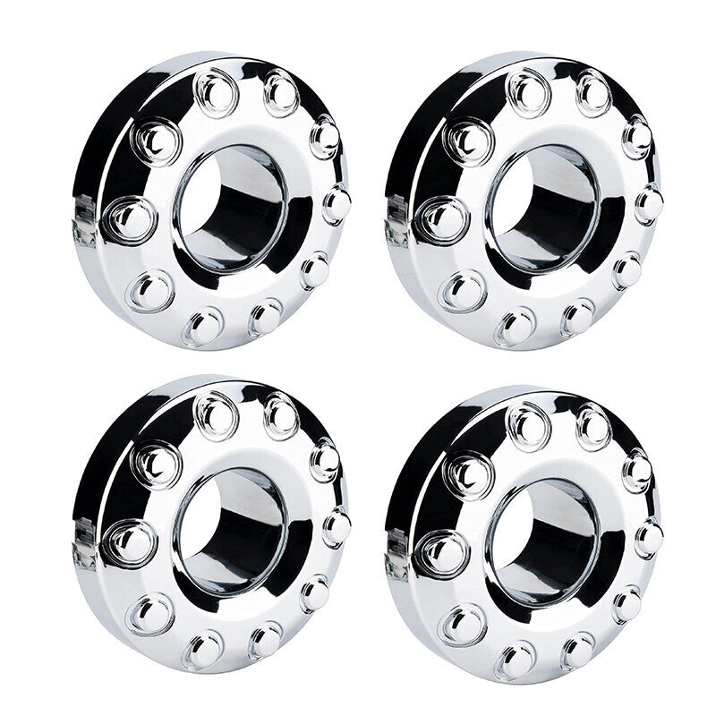 DURAFORCE 4X 10-Lug Front Car Wheel Hub Center Caps For Ford F450 F550 2005-2016 Sliver
