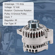 DURAFORCE New Alternator For Ford Mercury Taurus Sable 3.0 V6 OHV 2002 2003 2004 2005