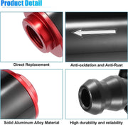 DURAFORCE 58mm Inline Fuel Filter AN6 AN8 AN10 100 Micron Reusable Element Universal E85