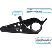 DURAFORCE Motorcycle Throttle Lock Cruise Control Grip Lock Clamp with Silicone Ring