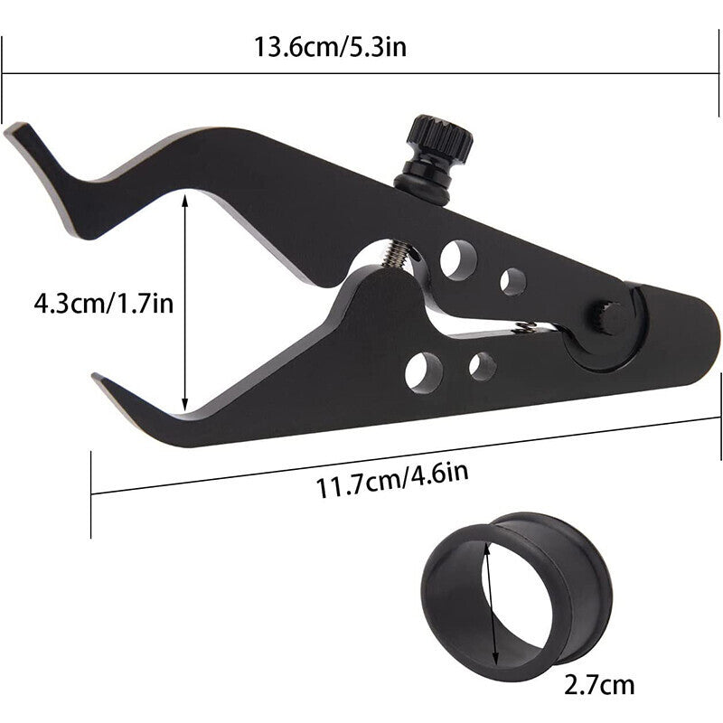 DURAFORCE Motorcycle Throttle Lock Cruise Control Grip Lock Clamp with Silicone Ring